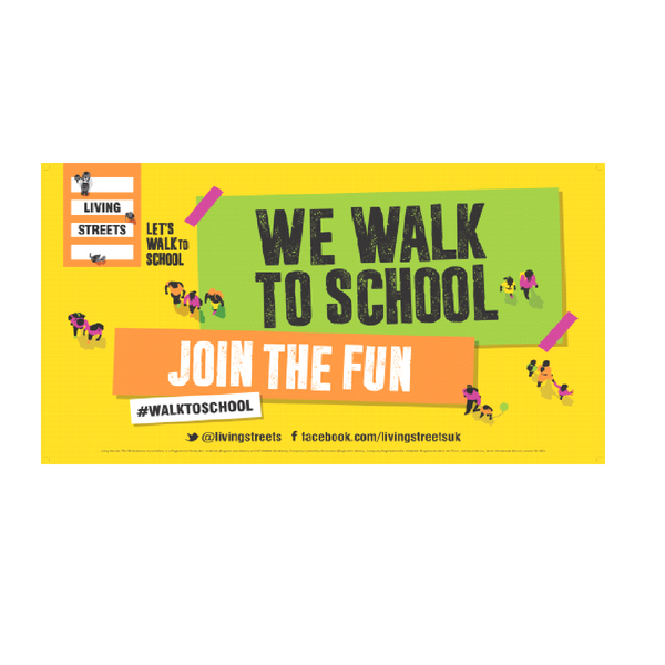 Walk To School banner – Living Streets